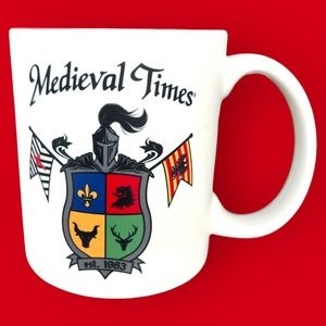 Medieval Times Ceramic Coffee Mug Vintage 1980s - Excellent Collectible Item